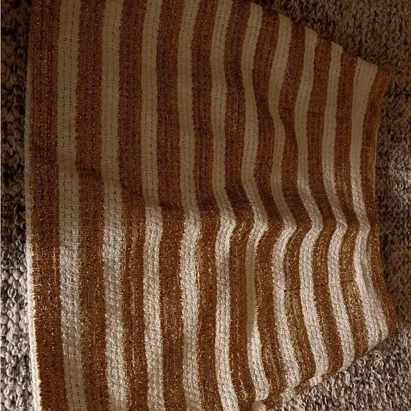 Alessandra Rich Gold and Cream Mini Skirt - Picture 2 of 3